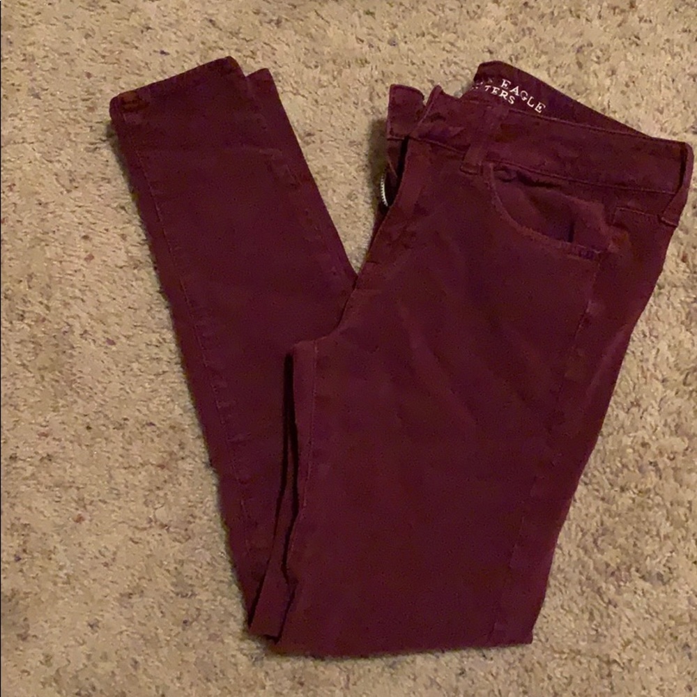 Maroon Jegging